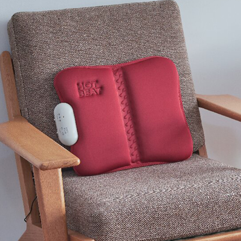 ツインバード ホットシートマッサージャーHOT BEAT(レッド)