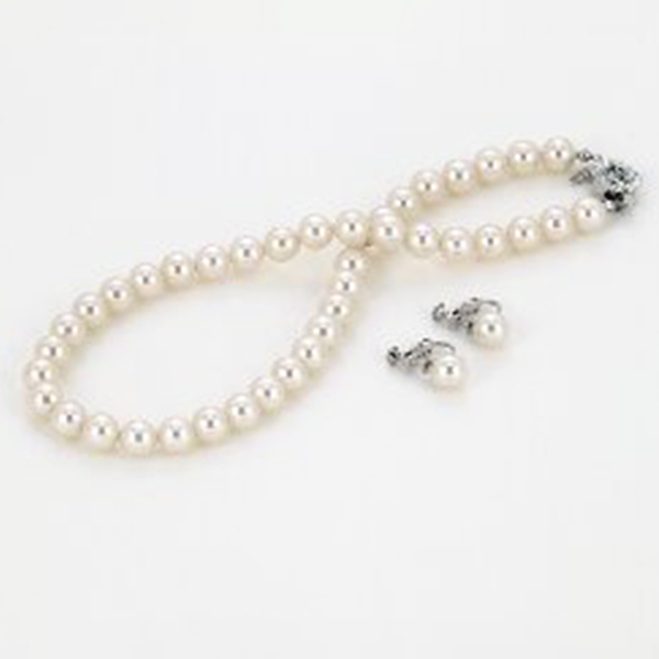 ドゥー ナイスクラップ ネックレス・イヤリングセット(ホワイト)