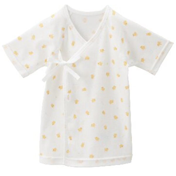 ミキハウス 短肌着2枚セット(ひよこ柄)