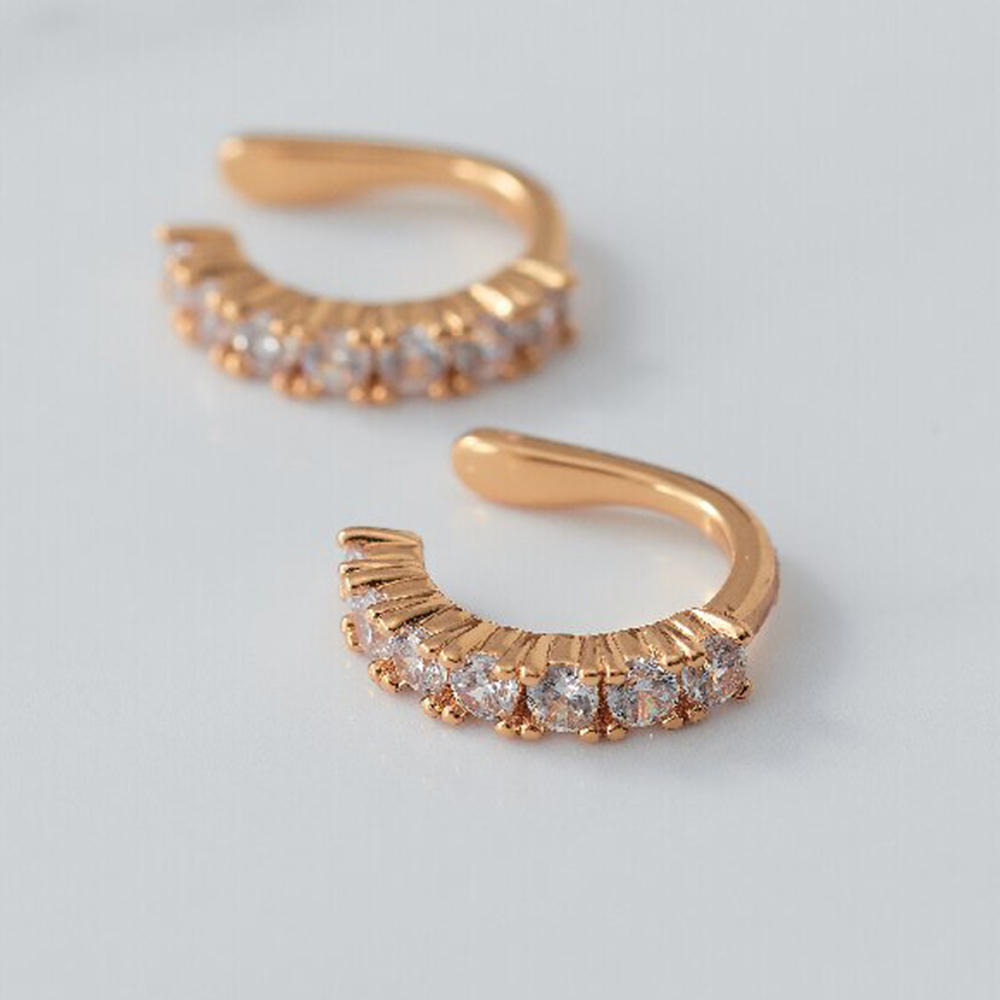 アビステ キュービックジルコニア イヤーカフ