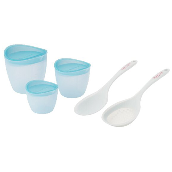 ディーアンドエス シリコンボウル3点&シリコンスプーン2点セット
