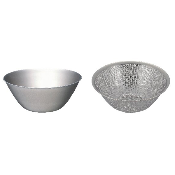 柳宗理 ステンレスボウル・パンチングストレーナー19cmセット