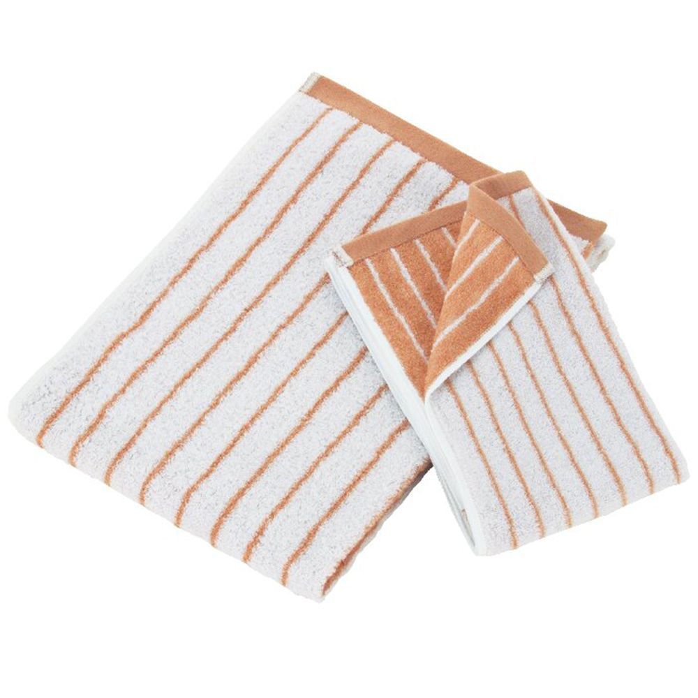 ストライプ タオルセット(ベージュ)