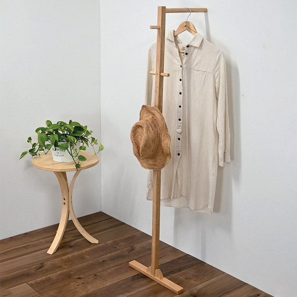 天然木スタンドハンガー