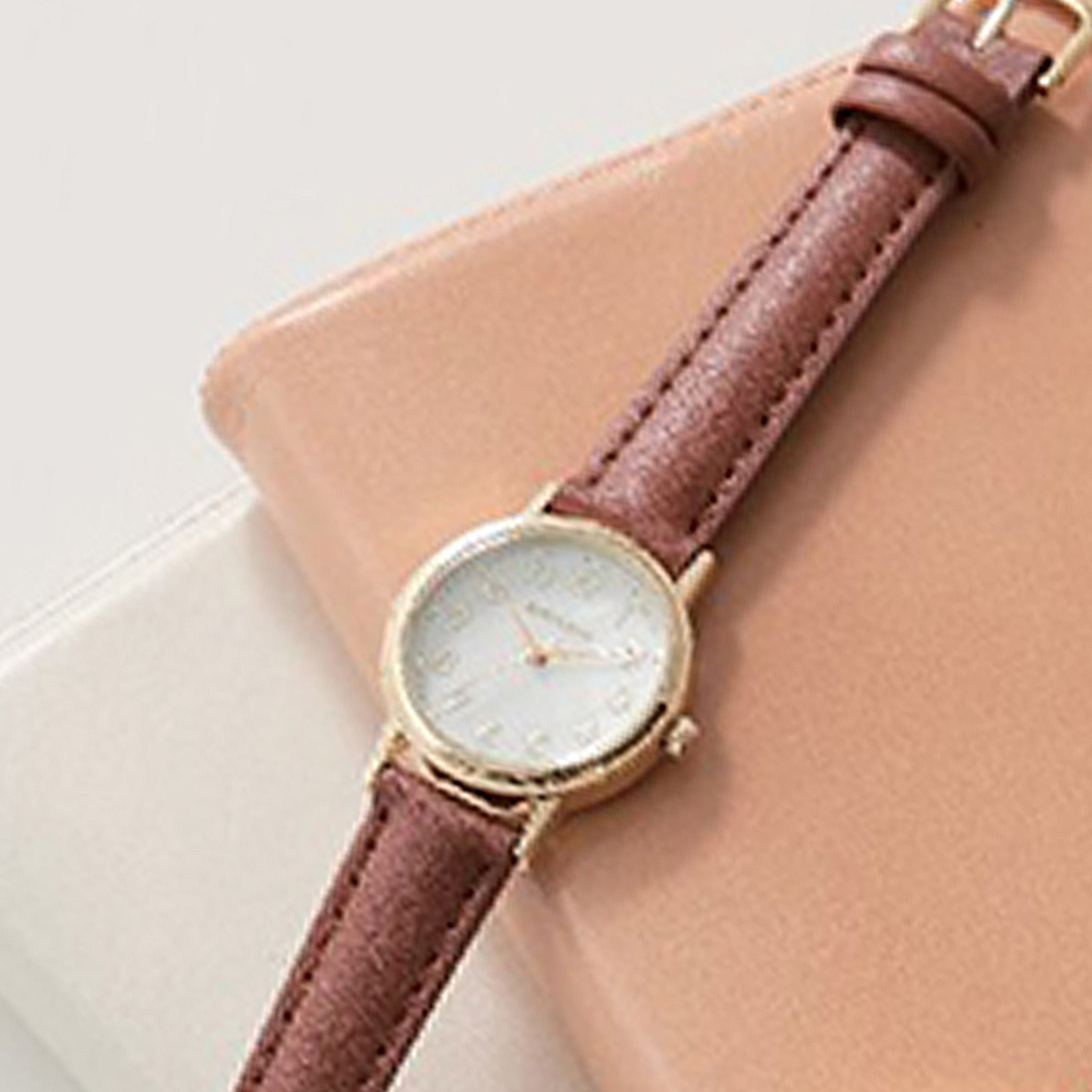 白蝶貝ダイヤルリストウオッチ(ブラウン)