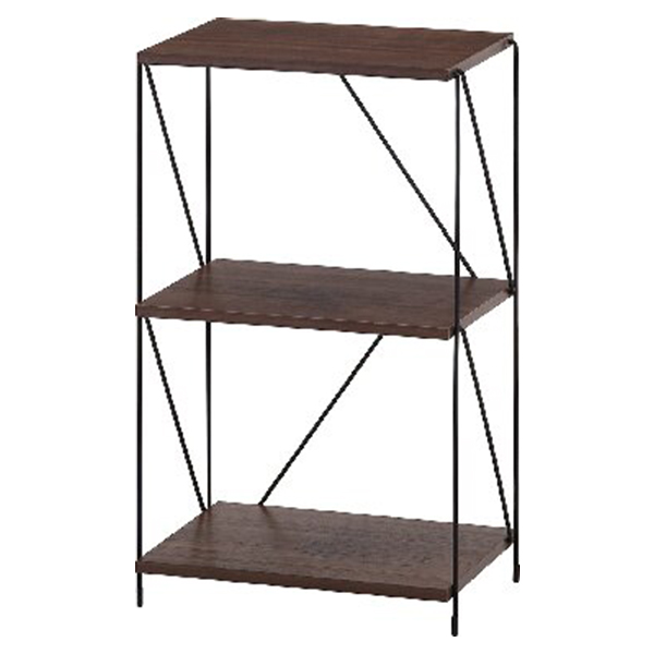 ワイヤーラック3段(ブラウン)