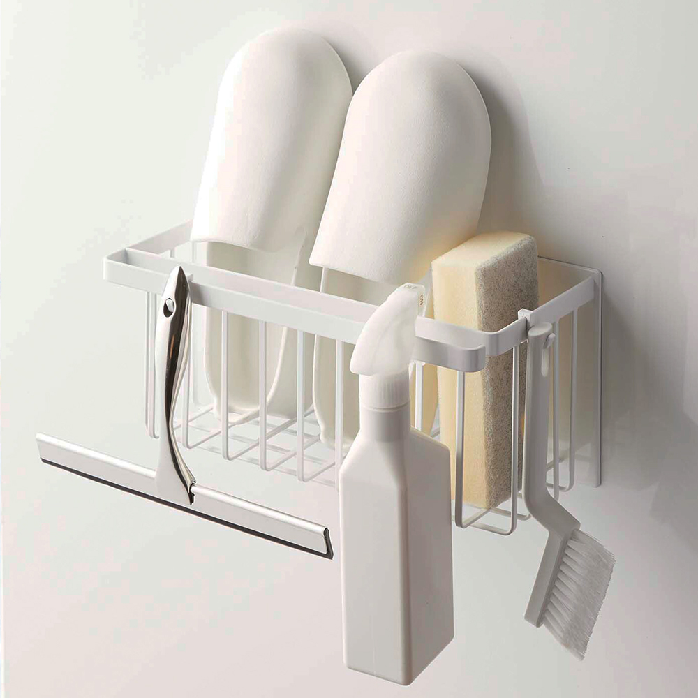 マグネットバスルームバスケット(ホワイト)