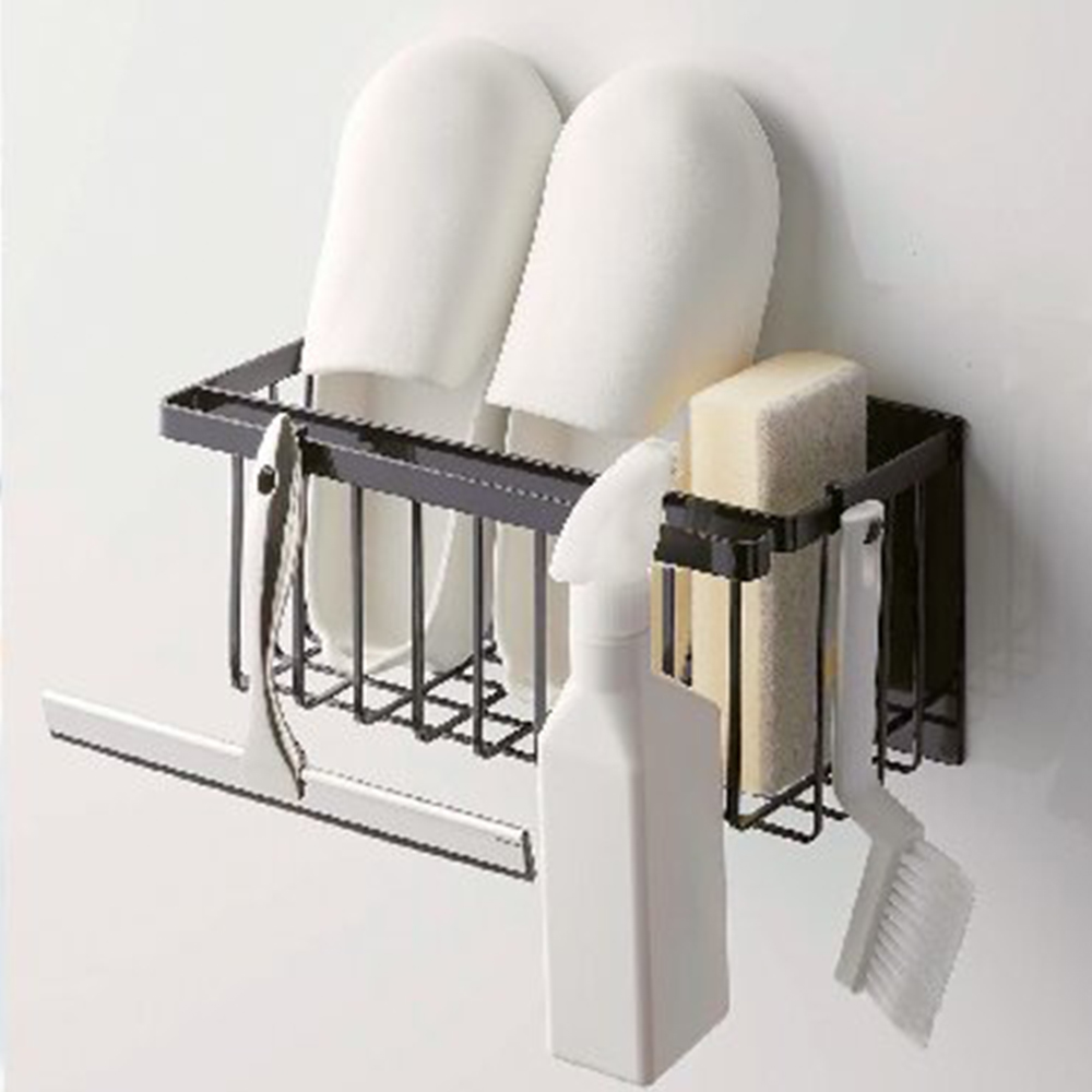 マグネットバスルームバスケット(ブラック)