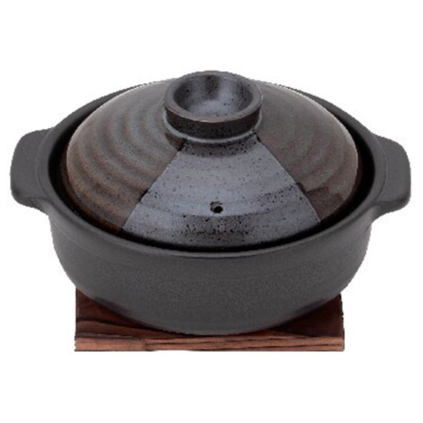 山がすみ土鍋19cm(杉台付)