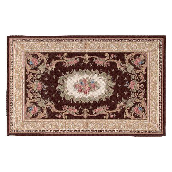 洗えるゴブラン織マット(ブラウン)