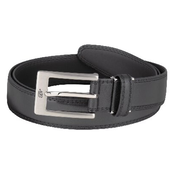 タケオ ニシダ ダブルステッチメンズベルト(ブラック)
