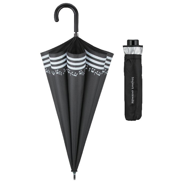 トゥジュールアンサンブル 晴雨兼用丸ミニ傘・パラソルセット