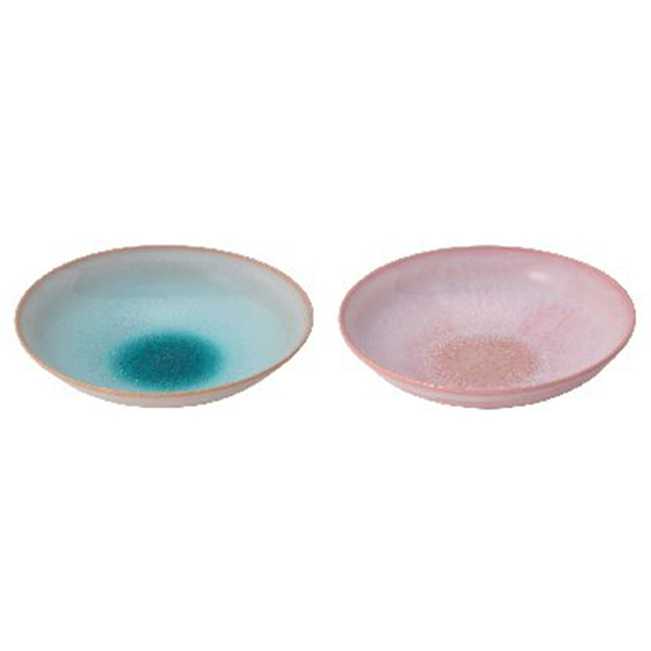 萩焼 ガラス釉ペア鉢