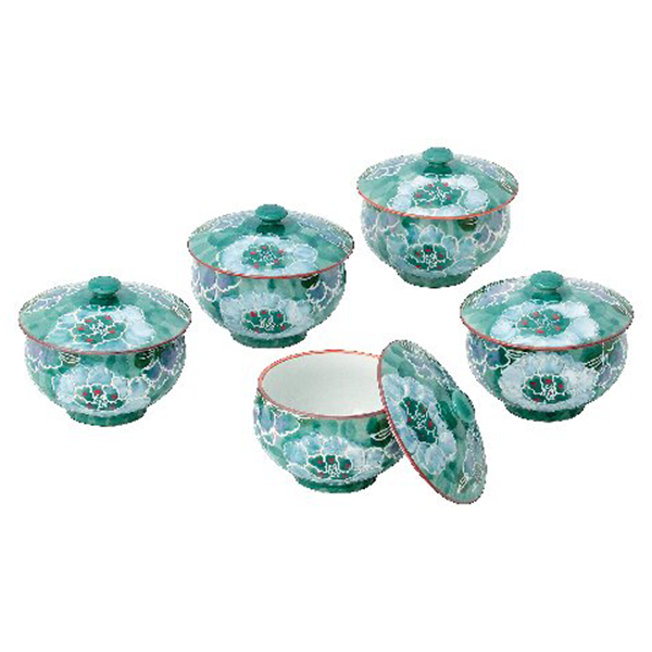 波佐見焼 彩牡丹 汲出揃