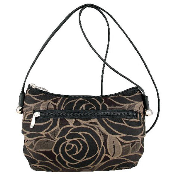 ジャカードショルダーバッグ(ブラック)