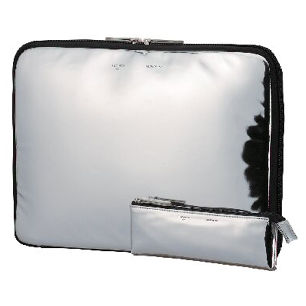 ラコニック バージル キャリングケース・フラットペンケース(シルバー色)
