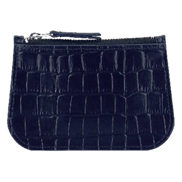 飯田工房 クロコ型押しスマートケース(ネイビー)