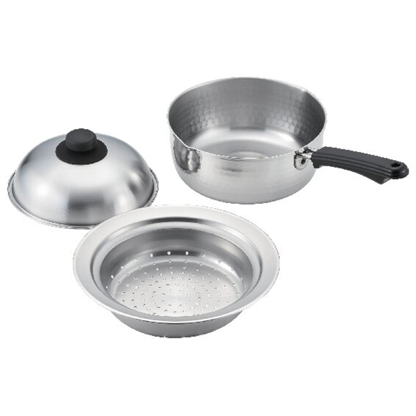 雪平鍋20cm(蒸しプレート付)