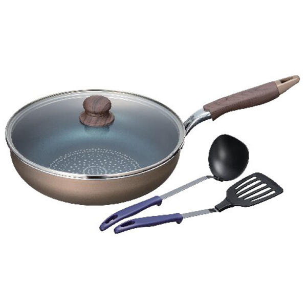 IH対応ガラス蓋付いため鍋28cm(ツール付)