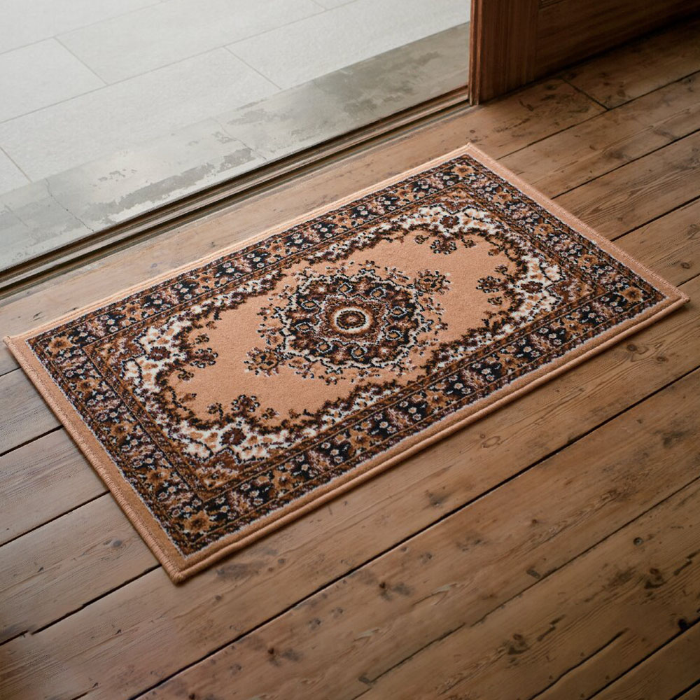 ウィルトン織マット(ベージュ)