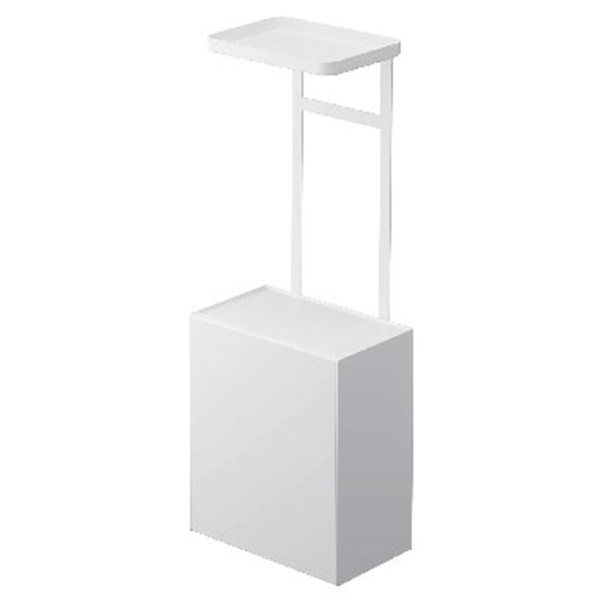 トイレットペーパーホルダー上トレー・収納ケース(ホワイト)