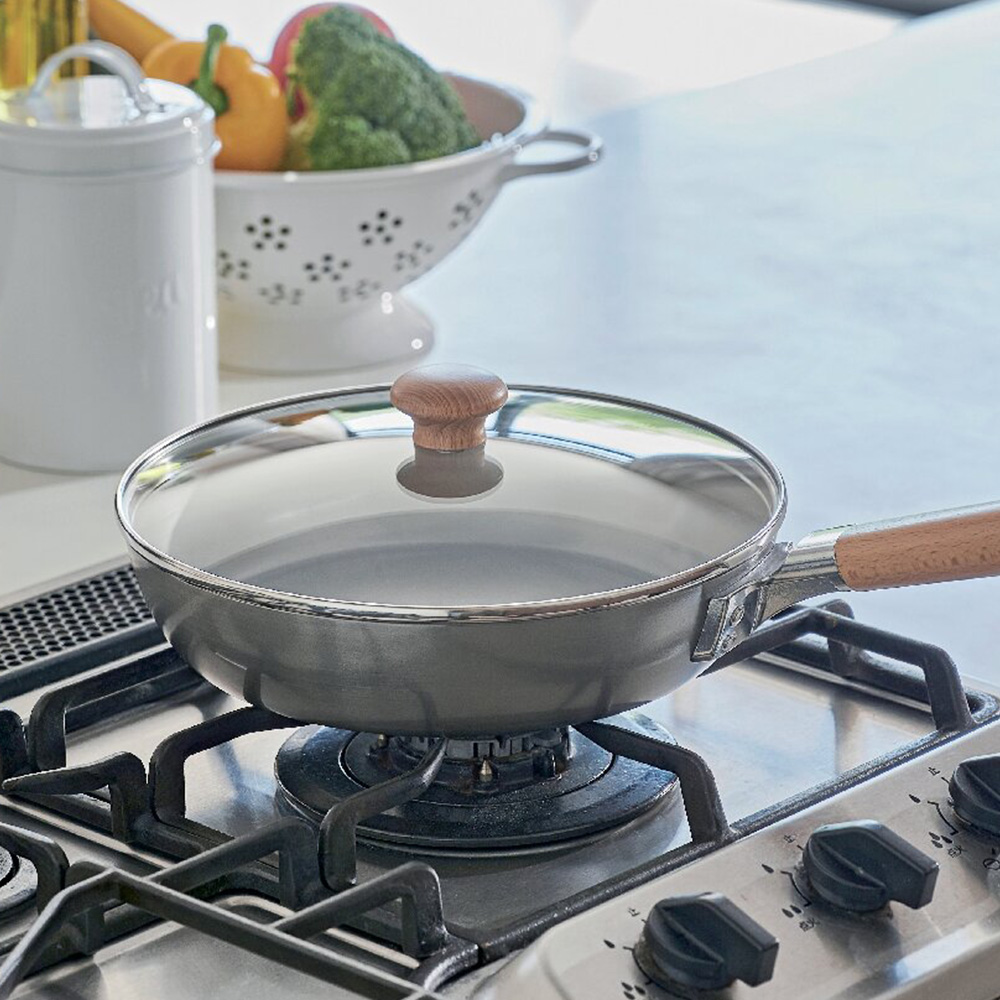 千歳 鉄製蓋付フライパン(24cm)