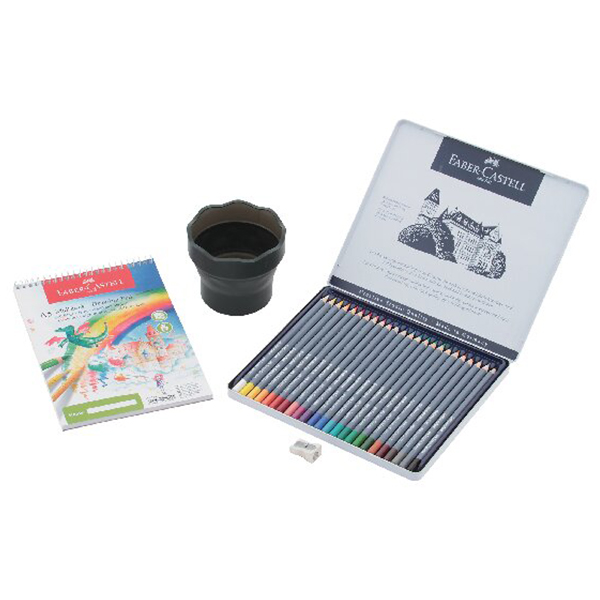 ファーバーカステル ゴールドファーバーアクア水彩色鉛筆24色・4点セット