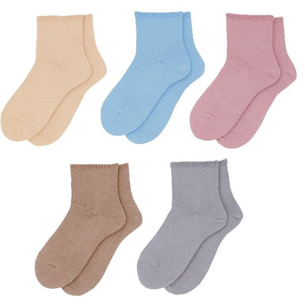 カインドケア ゆったりくつ下ショート丈綿混 5足組