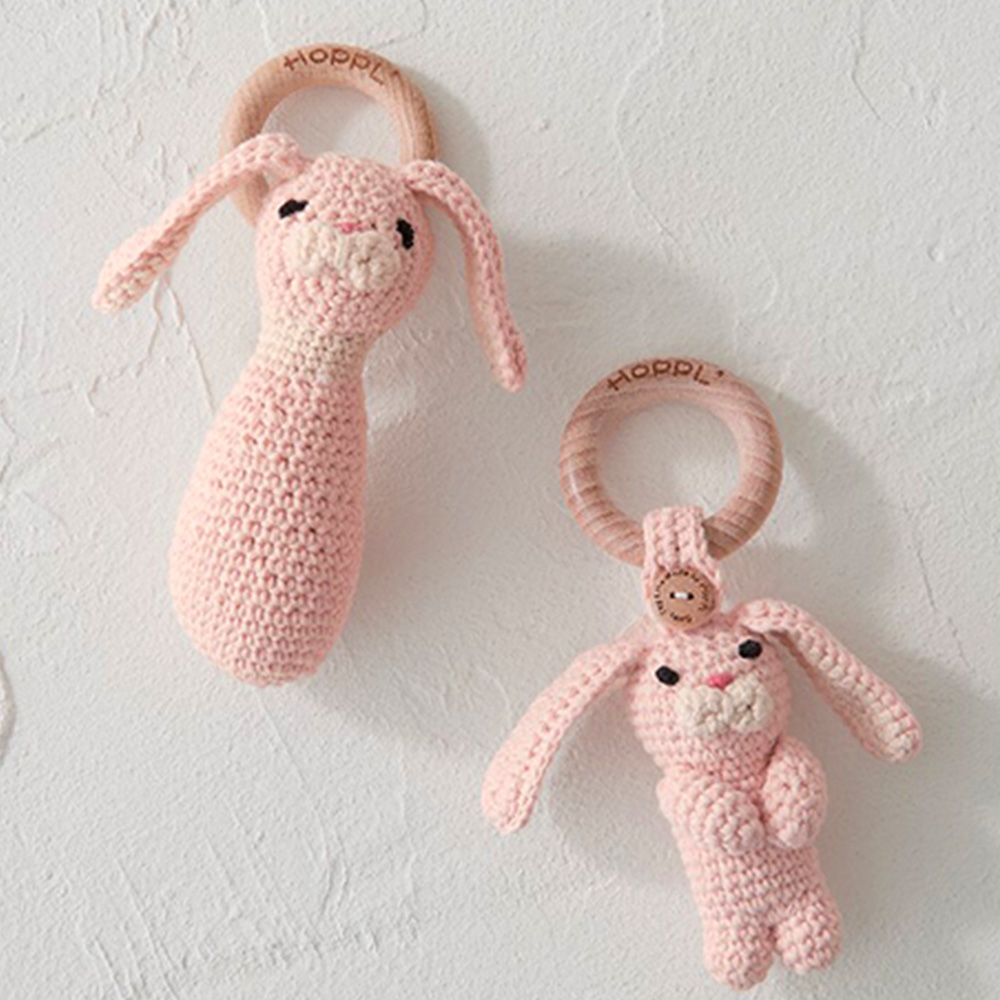 ホップル アミマルズ マスコット・ラトルセット(ラビット)