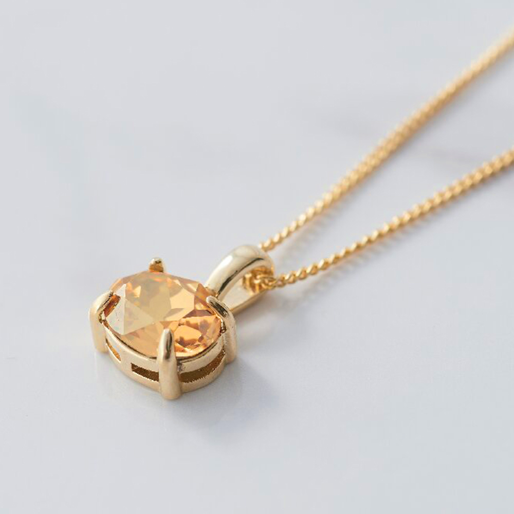 ウルティマ クリスタルガラスブラウンペンダント