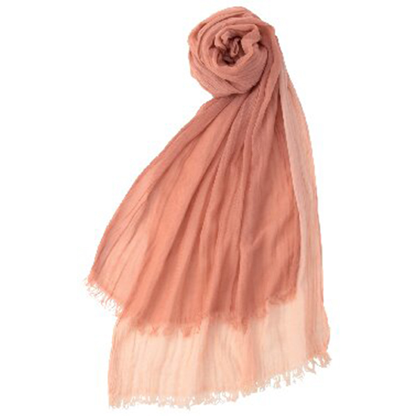 天然草木染オーガニックコットンストール(ピンク)