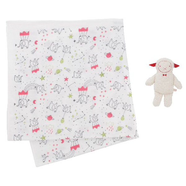 オルネット ガーゼケット・ヒツジヌイグルミセット