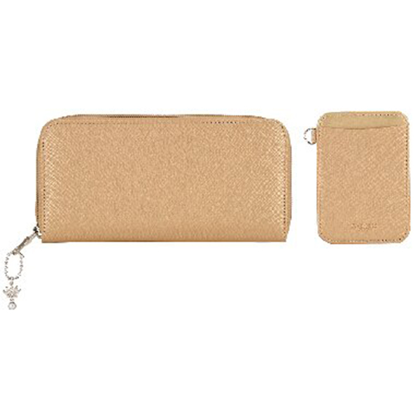 ファイブナイン 財布・パスケースセット(ゴールド色)