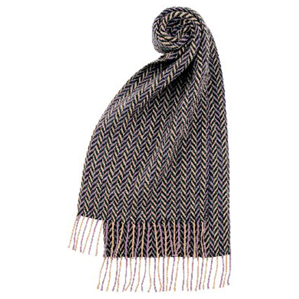 武州織技ウールマフラー(綾ストライプ)