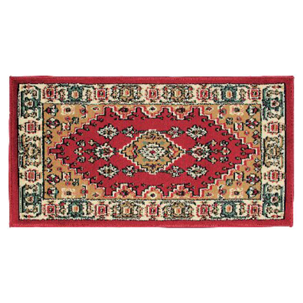 ウィルトン織カシミール柄マット(レッド)