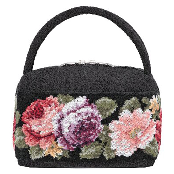 シェニール織手提げバッグ