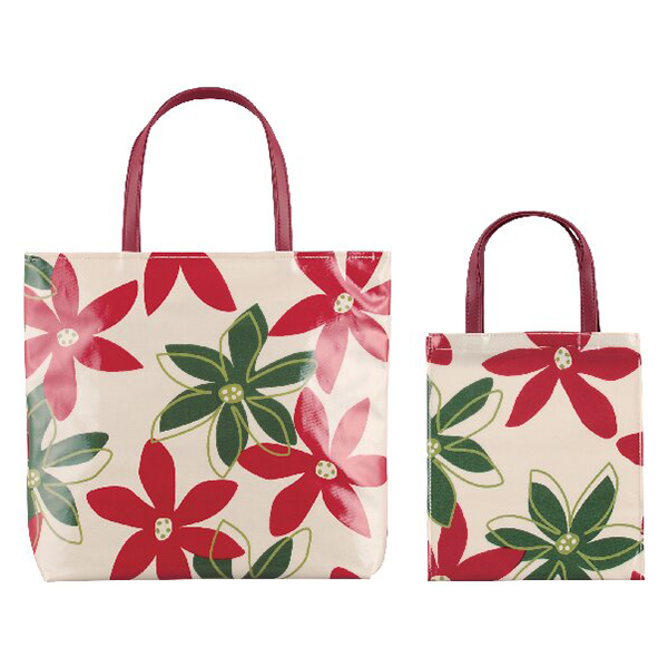 花柄手提げセット(レッド)