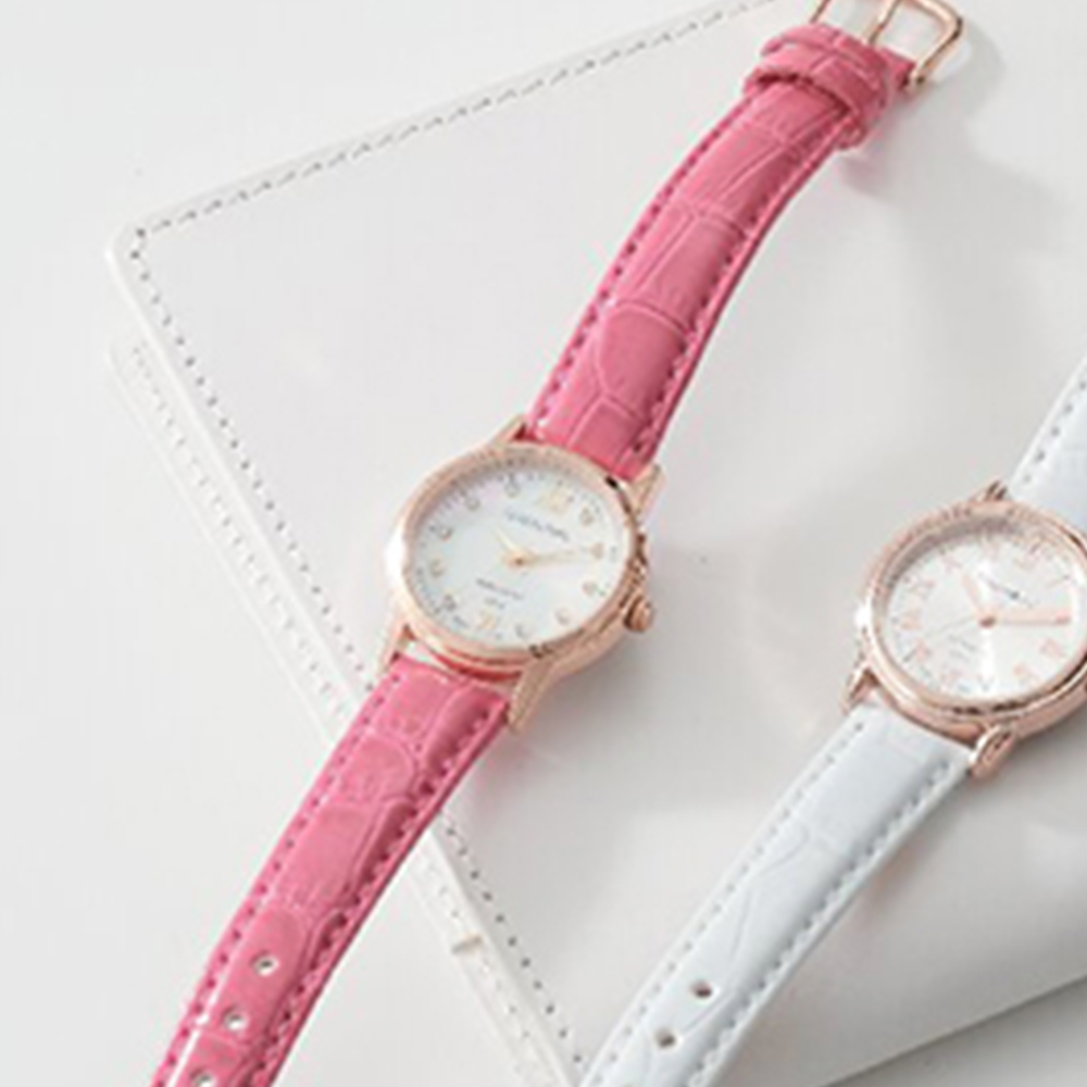 婦人腕時計(ピンク)