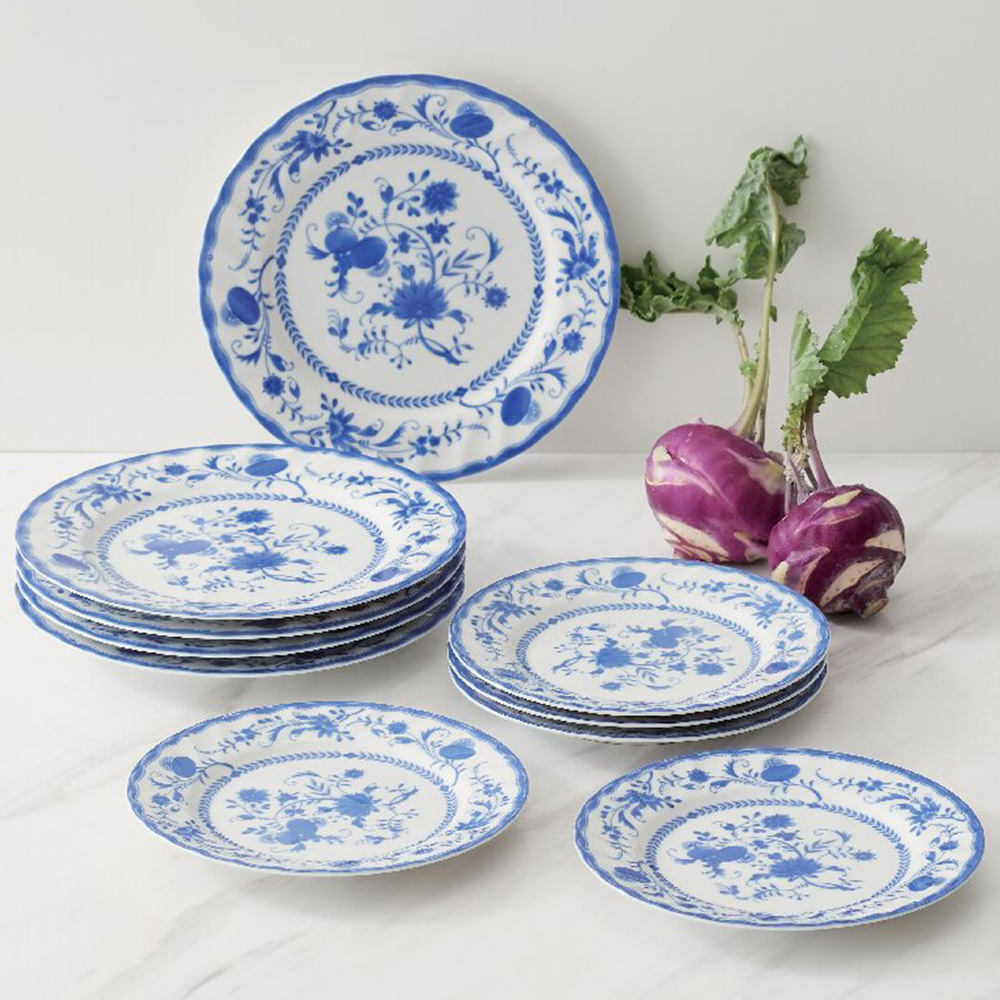 ザクセンブルー プレートセット