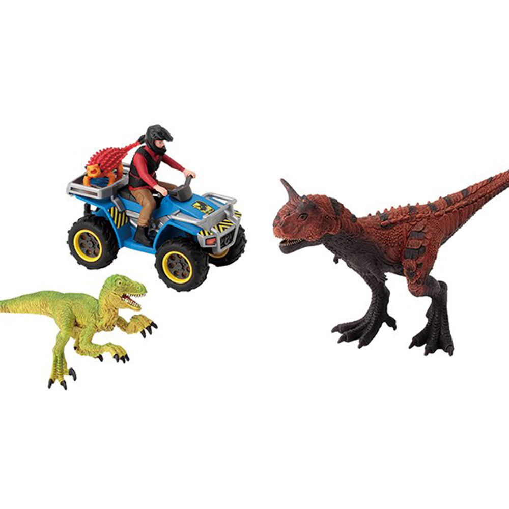 シュライヒ ベロキラプトルとクワッドバイク/カルノタウルス