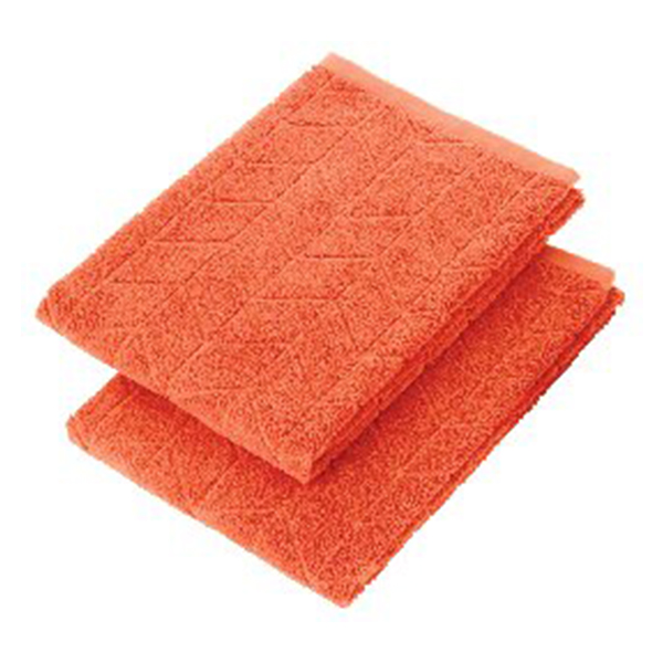 フェルガナコットン 今治バスタオルセット(オレンジ)