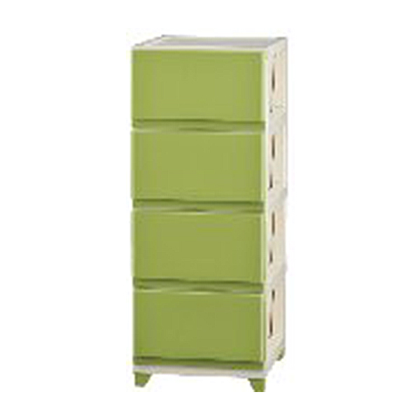 デコニー チェスト4段(グリーン)