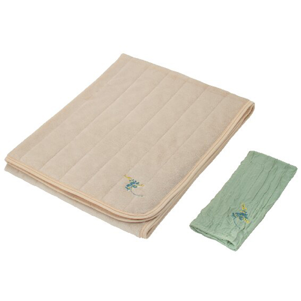 ミアミモザ 吸湿発熱わた入り敷パット・ピローケース付