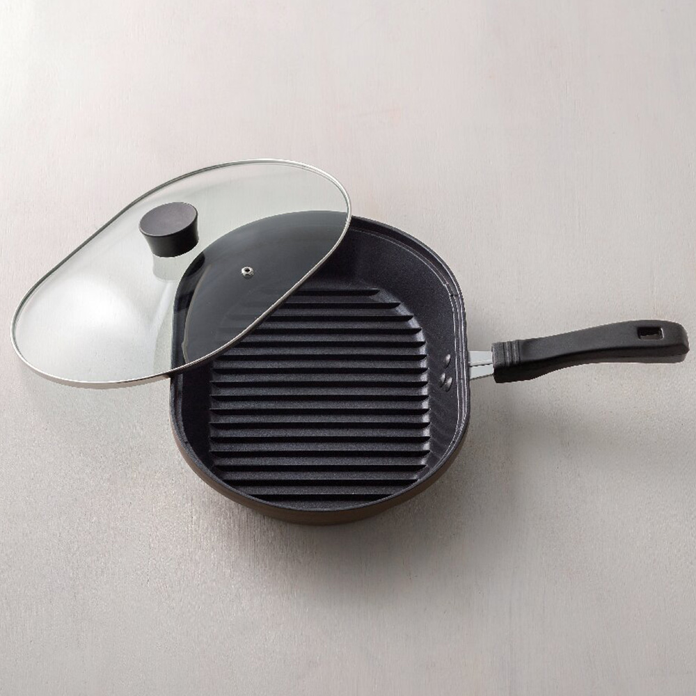 ガラス蓋付 お手軽魚焼きパン