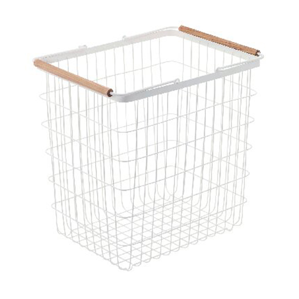 ランドリｰバスケット L(ホワイト)