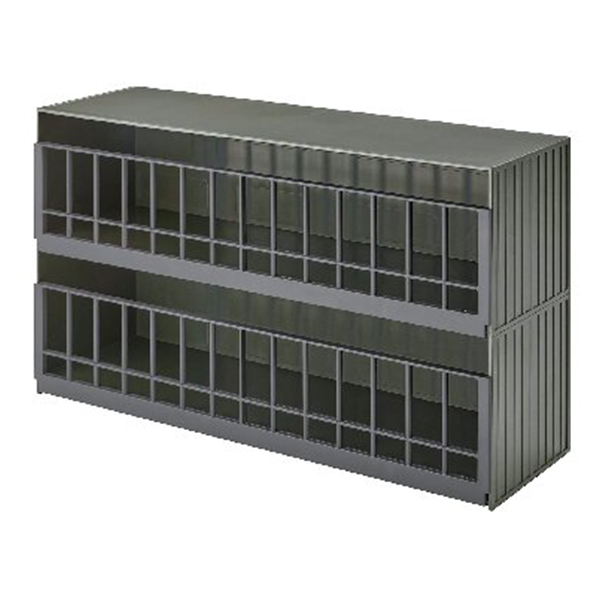 恐竜・アニマル収納ケージ ワイド 2段(サファリグリーン)