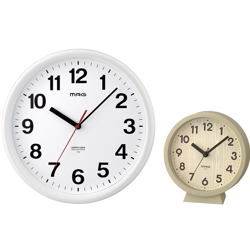電波掛時計パルク・置掛兼用時計 コンポート