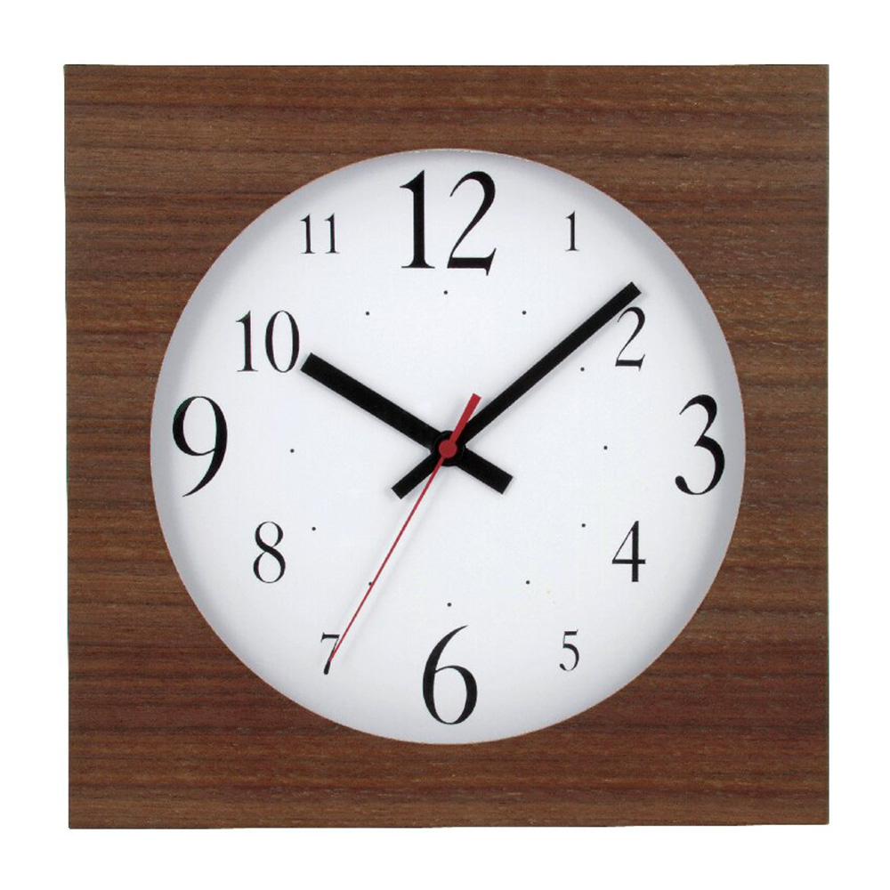 ウォールナット電波時計