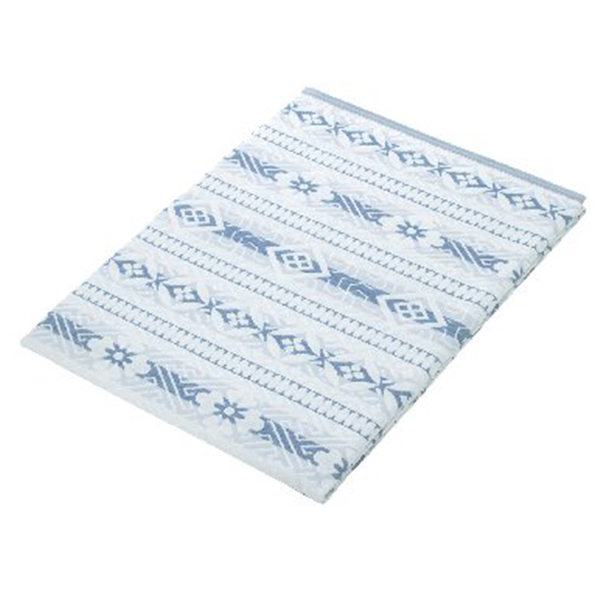 三重織ガーゼ毛布(ブルー)