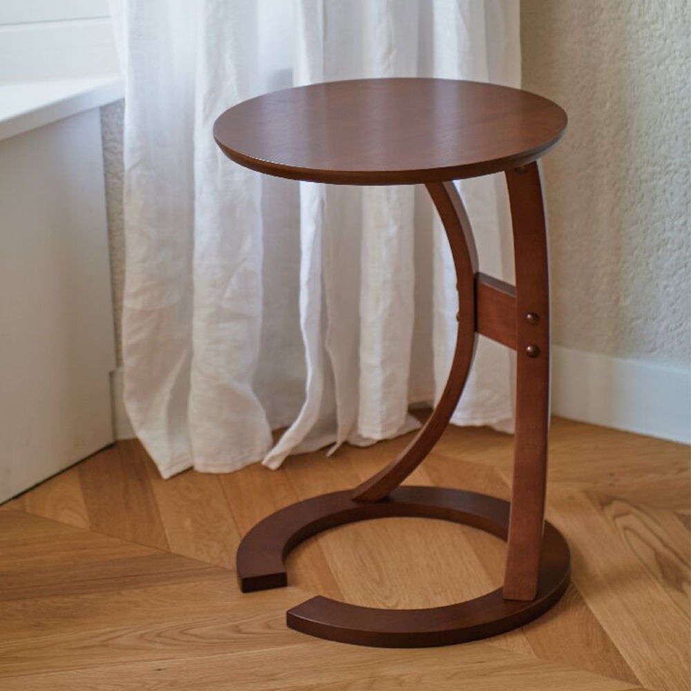 サイドテーブル ロータス(ブラウン)